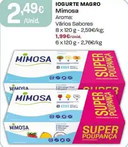 Intermarché Iogurte magro mimosa promoção