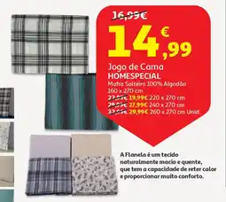 Auchan Jogo de Cama HOMESPECIAL promoção