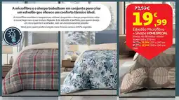 Auchan Edredão Microfibra + Sherpa HOMESPECIAL promoção