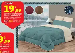 Auchan Edredão Microfibra com Sherpa HOMESPECIAL promoção