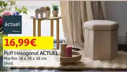 Auchan Puff Hexagonal ACTUEL promoção