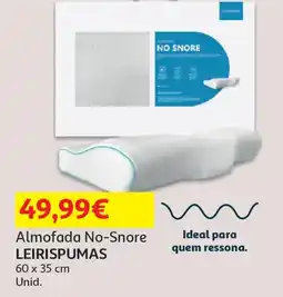 Auchan Almofada No-Snore LEIRISPUMAS promoção