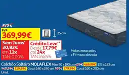Auchan Colchão Solteiro MOLAFLEX Mira 90 x 190 promoção