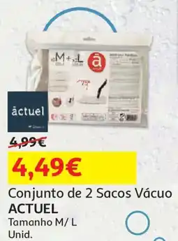 Auchan Conjunto de 2 Sacos Vácuo ACTUEL promoção
