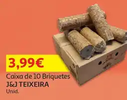 Auchan Caixa de 10 Briquetes J&J TEIXEIRA promoção