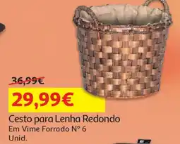 Auchan Cesto para Lenha Redondo promoção