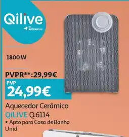Auchan Aquecedor Cerâmico QILIVE Q.6114 promoção