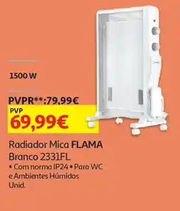 Auchan Radiador Mica FLAMA Branco 2331FL promoção
