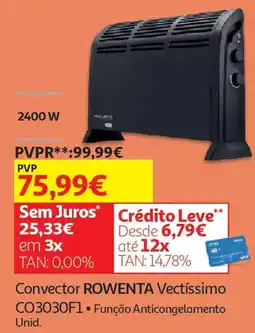 Auchan Convector ROWENTA Vectíssimo CO3030F1 promoção