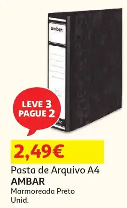 Auchan Pasta de Arquivo A4 AMBAR promoção