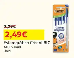 Auchan Esferográfica Cristal BIC promoção