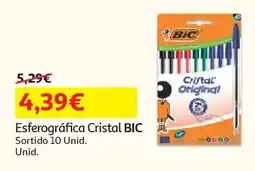 Auchan Esferográfica Cristal BIC promoção