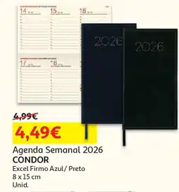 Auchan Agenda Semanal 2026 CONDOR promoção