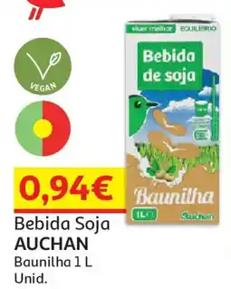 Auchan Bebida Soja AUCHAN Baunilha promoção