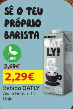 Auchan Bebida OATLY Aveia Barista promoção