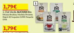 Auchan Chá Verde AUCHAN Bio promoção