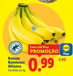 Lidl Banana Rainforest Alliance promoção