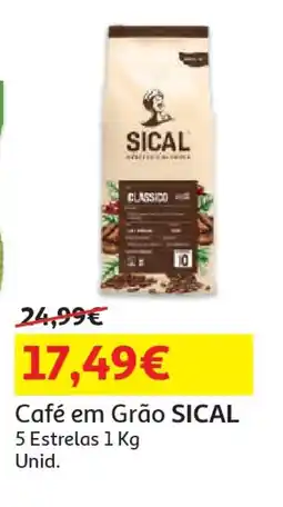 Auchan Café em Grão SICAL 5 Estrelas promoção