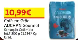 Auchan Café em Grão AUCHAN Gourmet promoção