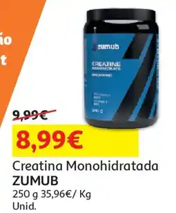 Auchan Creatina Monohidratada ZUMUB promoção