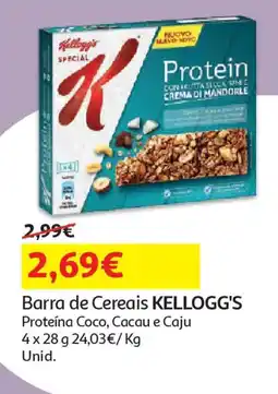 Auchan Barra de Cereais KELLOGG'S promoção