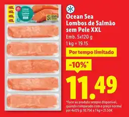 Lidl Ocean Sea Lombos de Salmão sem Pele XXL promoção