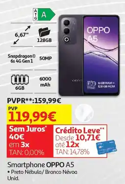 Auchan Smartphone OPPO A5 promoção