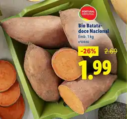 Lidl Bio Batata- doce Nacional promoção