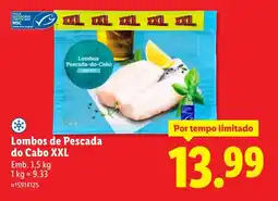Lidl Lombos de Pescada do Cabo XXL promoção