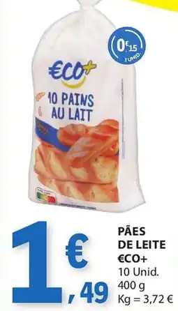 E.Leclerc Pães de leite €co+ promoção
