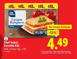 Lidl Chef Select Lasanha XXL promoção