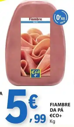 E.Leclerc Fiambre da pá €co+ promoção