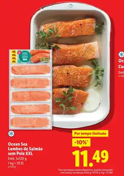 Lidl Ocean Sea Lombos de Salmão sem Pele XXL promoção