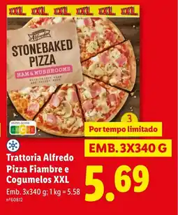 Lidl Trattoria Alfredo Pizza Fiambre e Cogumelos XXL promoção