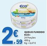E.Leclerc Queijo fundido €co+ promoção