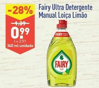 ALDI Detergente lavalouça fairy promoção