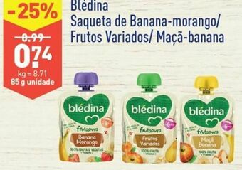 ALDI Polpa de frutas blédina promoção