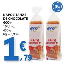 E.Leclerc Napolitanas de chocolate €co+ promoção