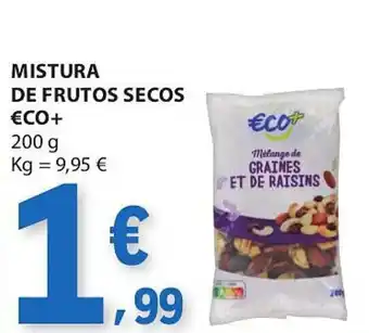 Mistura de frutos secos €co+