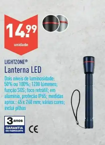 ALDI Lanterna led promoção