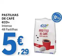 E.Leclerc Pastilhas de café €co+ promoção