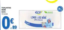 E.Leclerc Toalhitas bebé €co+ promoção
