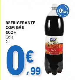 E.Leclerc Refrigerante com gás €co+ cola promoção