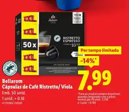 Lidl Bellarem Cápsulas de Café Ristretto/Viola promoção