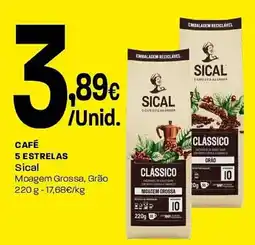 Intermarché Café 5 estrelas Sical promoção