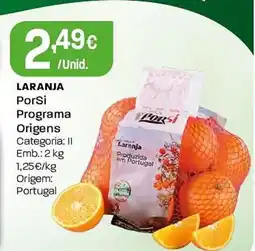 Intermarché LaranjaLARANJA PorSi i Programa Origens promoção