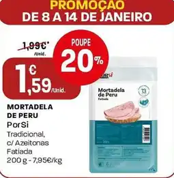 Intermarché Mortadela de peru porsi promoção