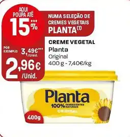 Intermarché Creme vegetal planta promoção