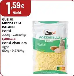 Intermarché Queijo mozzarela ralado PorSi promoção