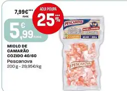 Intermarché Miolo de camarão cozido 40/60 pescanova promoção
